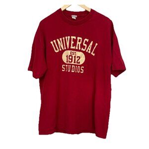 Y2K Universal Studios Short Sleeve T-shirt Mens XL Grunge Skater Vacation Parks